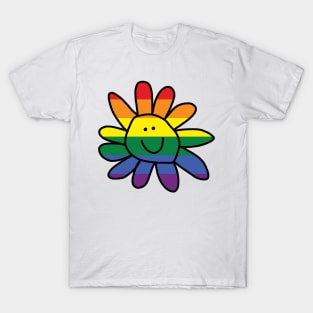 Pride Daisy Doodle Smiley Face T-Shirt